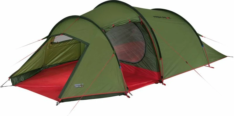 Tendë për turizëm High Peak Falcon 3, e kuqe dhe e gjelbër