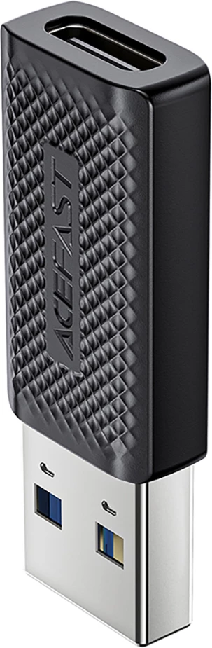 Adapter USB Acefast J2, USB-C (femër) në USB-A (mashkull), 5Gb/s, i zi