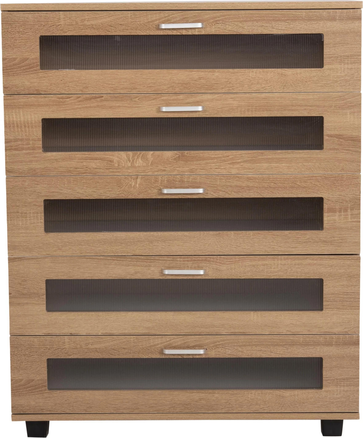 Komodinë me sirtarë THORGAN FH9881.01 melaminë në ngjyrë sonama-5 sirtarë 80Χ40Χ100H cm