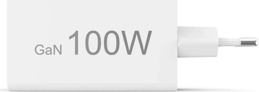 Karikues Hama mini 100W GaN PD/QC 2x USB-C, 1x USB-A bardhë