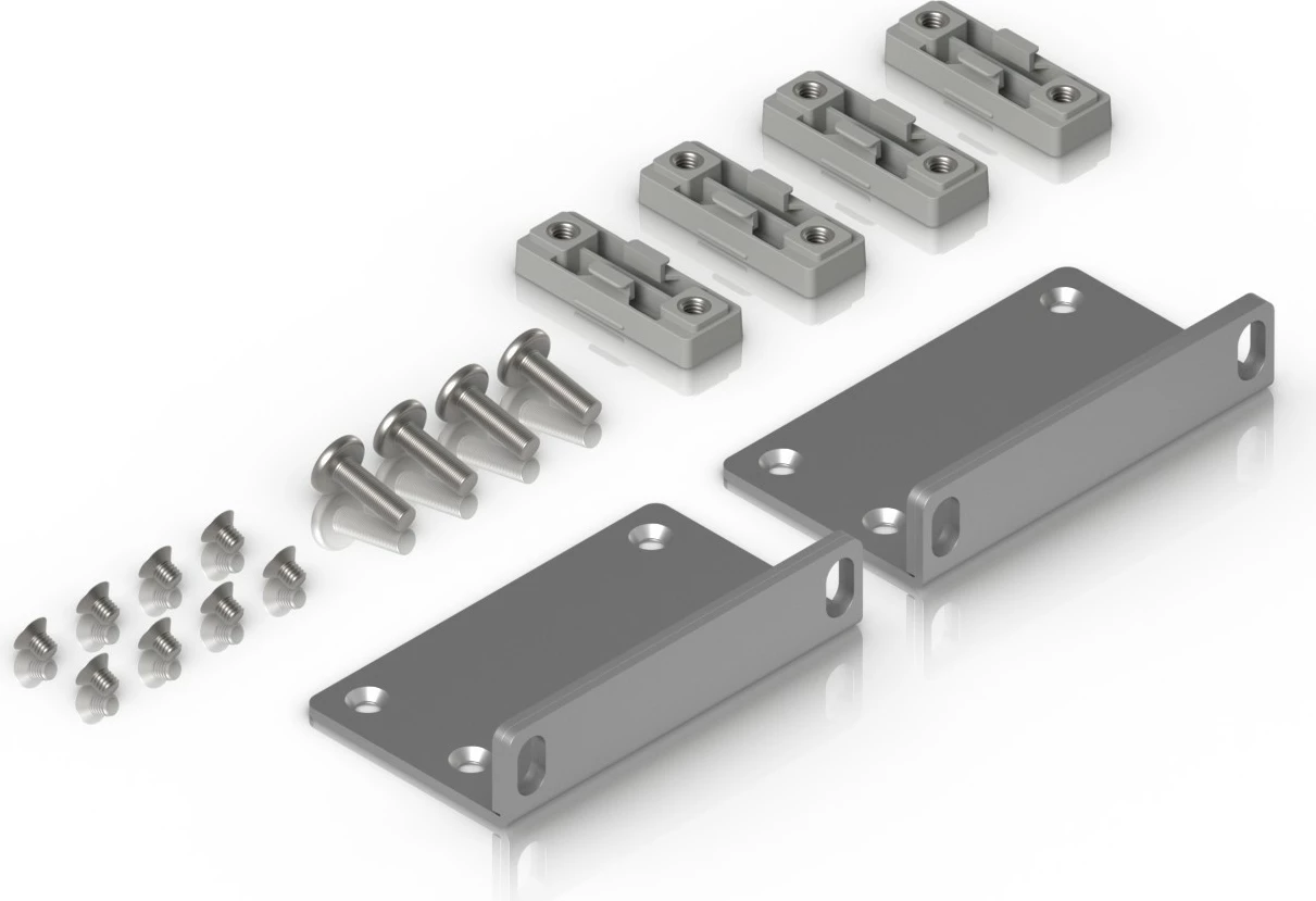 Kit montimi Ubiquiti UACC-Rack-Ear-2U, çelik i galvanizuar, 2U, gri