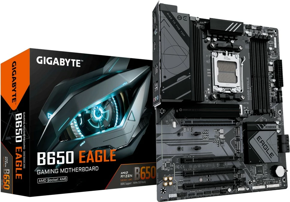 Pllakë amë Gigabyte B650 EAGLE, Socket AM5, ATX, 4 DDR5, HDMI/DP