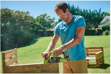 Makineri dore për bluarje RYOBI 5133002921, 18V, 2 thika, 8.2cm, Gri/Gjelbër