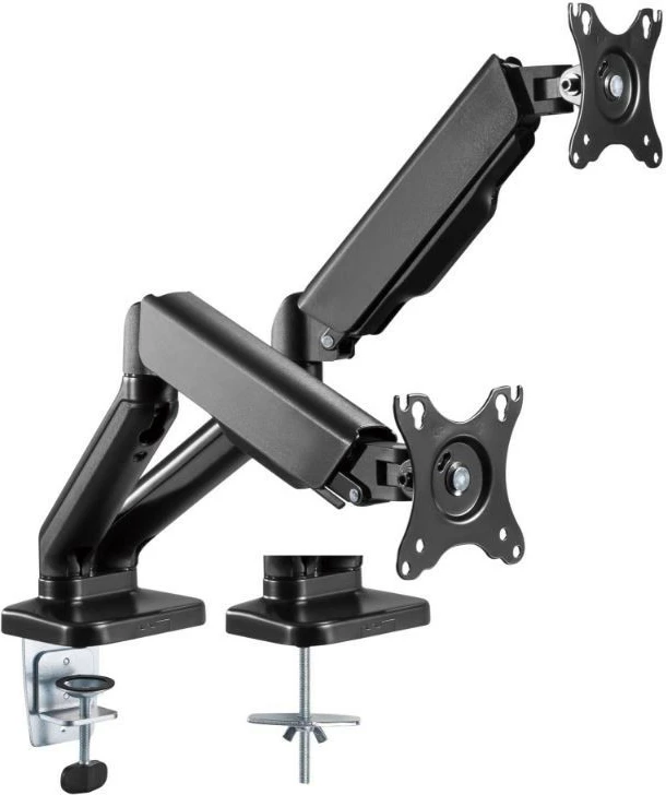 Mbajtëse tavoline për dy monitorë Techly ICA-LCD 462B, 17-32 inç, 9kg, e zezë