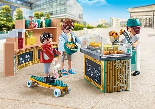 Set lodrash Playmobil My Life 71538 Snack Bar, 54 pjesë