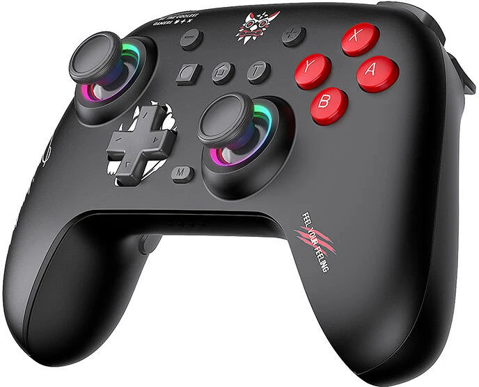 Gamepad ONIKUMA C1 wireless për PC/Switch, i zi me RGB