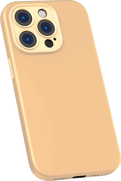 Mbështjellës Baseus Liquid Silica Gel për iPhone 14 Pro Max, ARYT020810, e verdhë, me xham të temperuar + set pastrimi