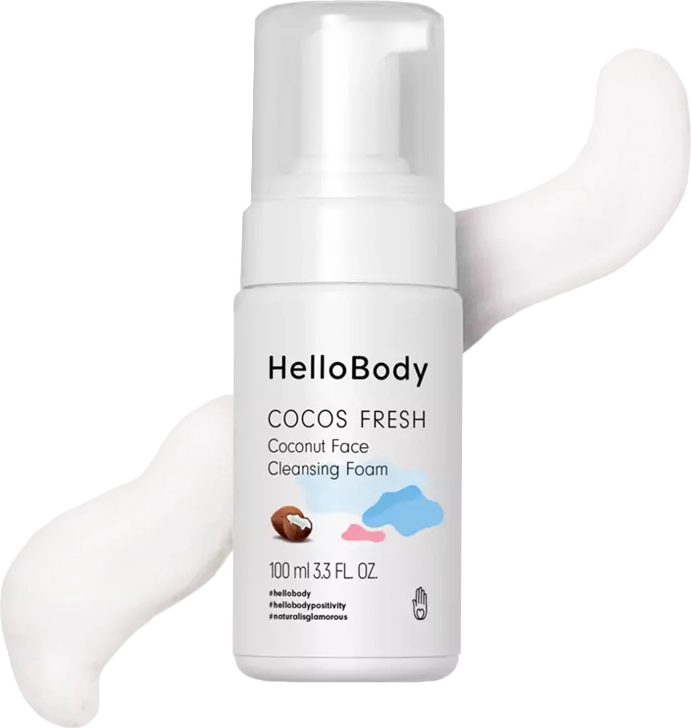Shkumë pastruese për fytyrë HelloBody, 100 ml