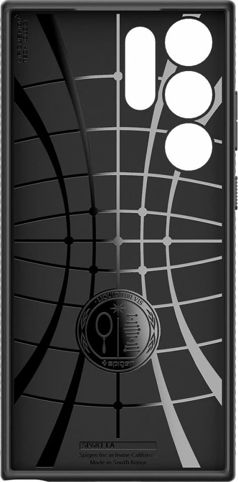 Mbështjellës Spigen Liquid Air për Samsung Galaxy S23 Ultra, Mat i zi