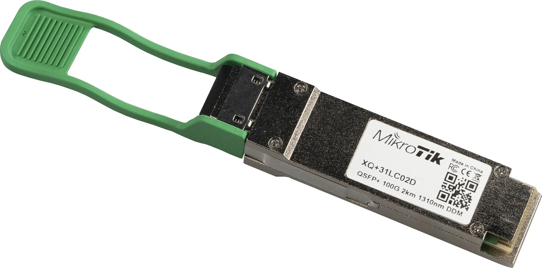 Modul fibër optike MikroTik XQ+31LC02D, 100000 Mbit/s, QSFP28, LC (UPC), 10000 m, 1331 nm