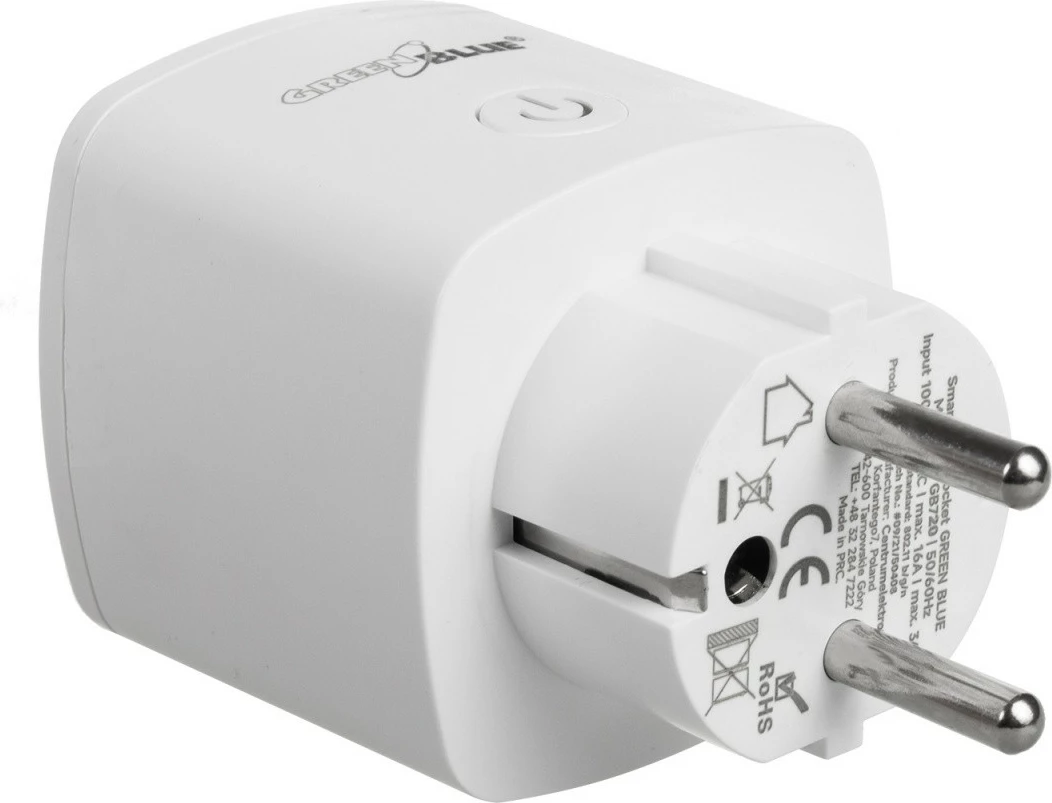 Prizë smart GreenBlue GB720F, WiFi, kontroll me aplikacion, matje energjie, e bardhë