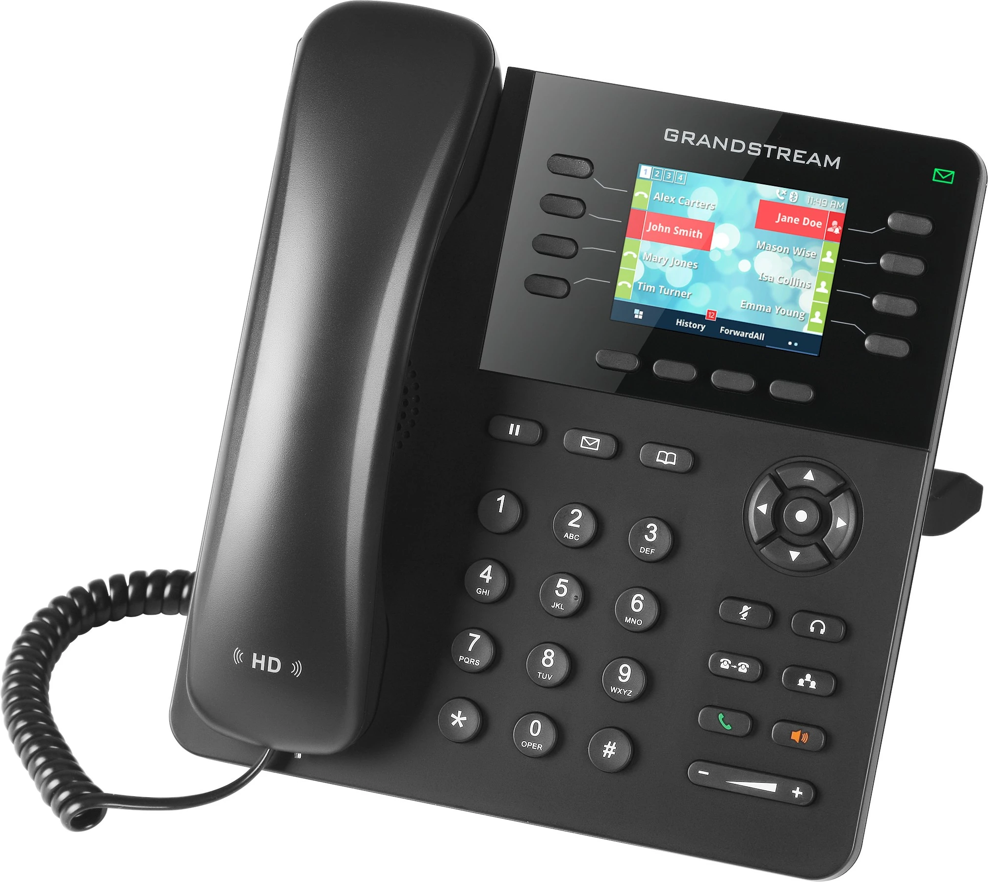 Telefon IP Grandstream GXP2135, 8 linja, 2000 kontakte, i zi