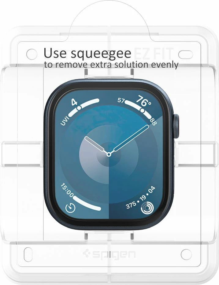 Mbrojtëse ekrani për smartwatch Spigen Elite Shield EZ FIT Hybrid Glass, për Apple Watch 10 46mm, Transparent, 2-pack