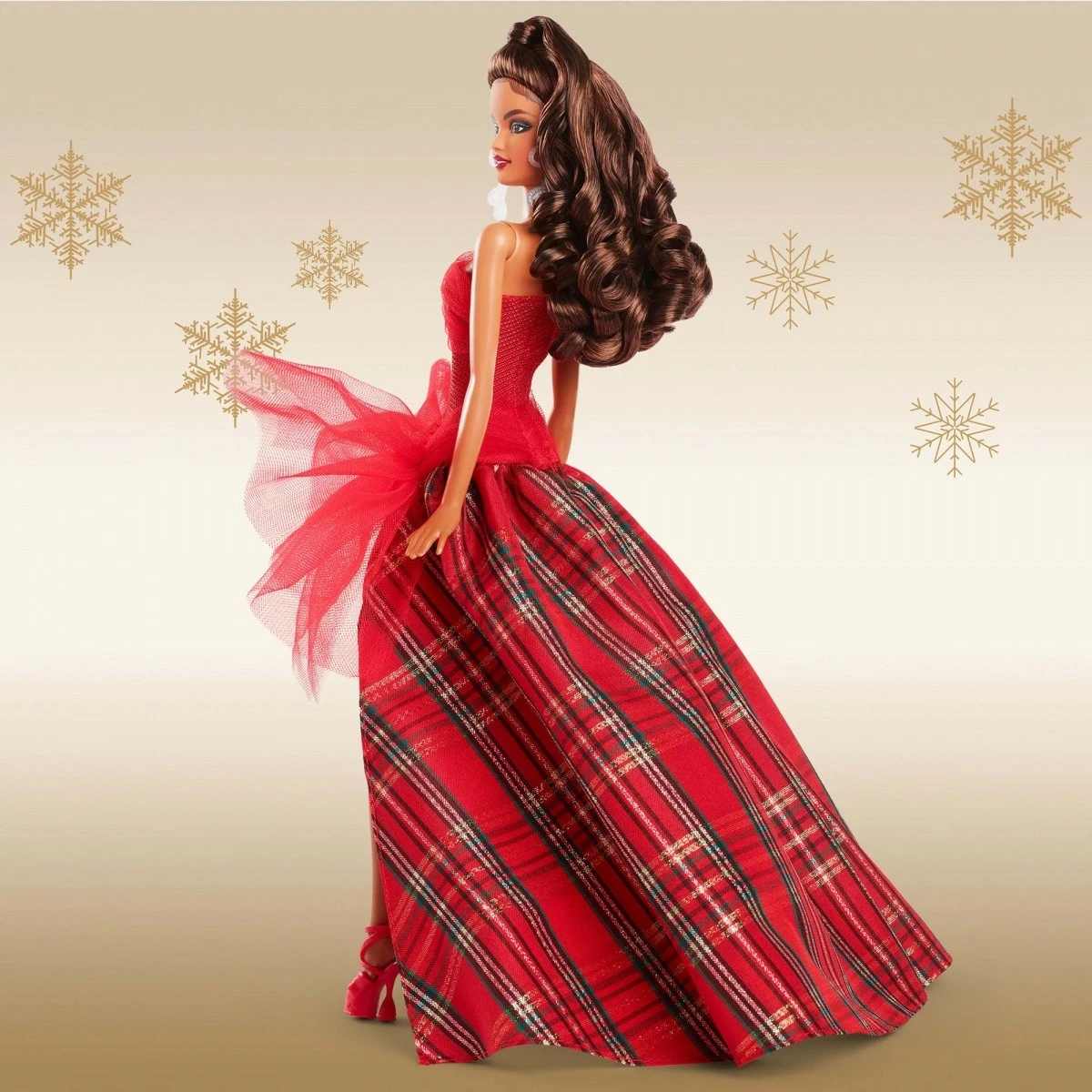 Kukull Barbie Mattel Holiday Brunette Doll, Barbie Signature, HRM67, e kuqe, koleksion