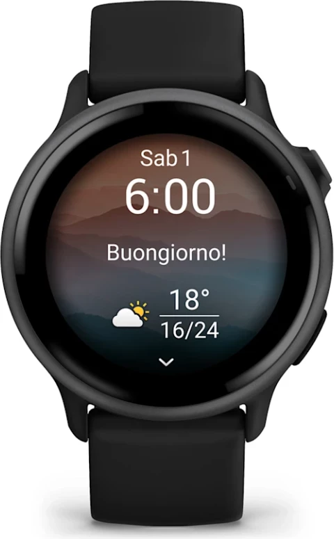 Smartwatch Garmin vívoactive 6 – Slate / Black Strap