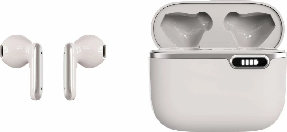 Kufje pa tela ART SLART AP-TW-B4W, TWS, mikrofon HQ, USB-C, Bardhë