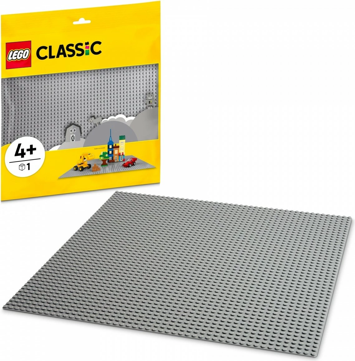 Pllakë ndërtimi LEGO Classic 11024, 48x48 pika, Gri