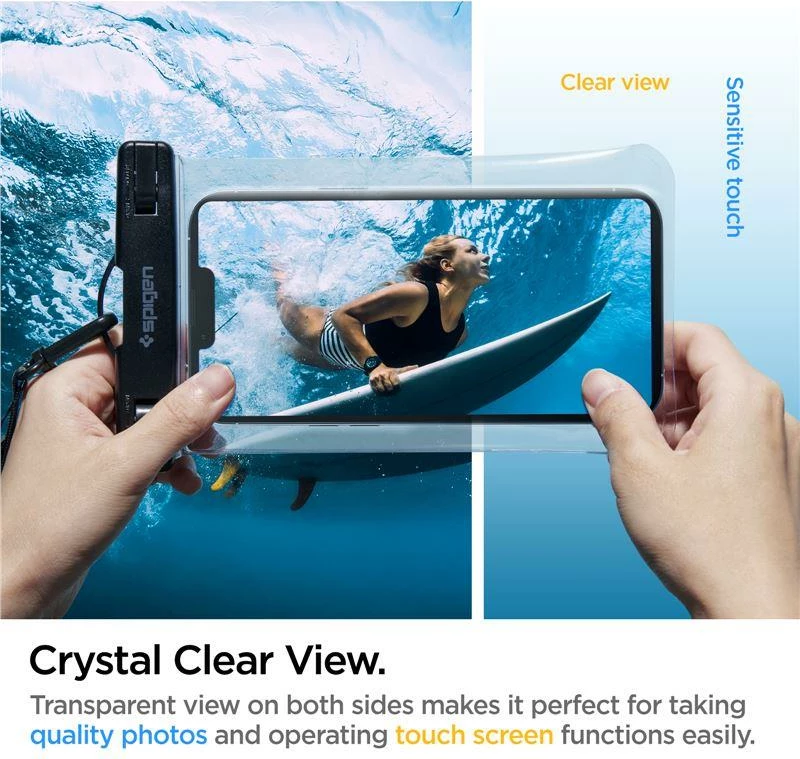 Mbështjellës Spigen Aqua Shield A601, IPX8, universal, 2 copë, transparent