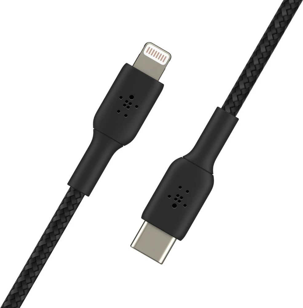 Kabëll Belkin CAA004BT1MBK, 1m, Lightning, USB C, i zi