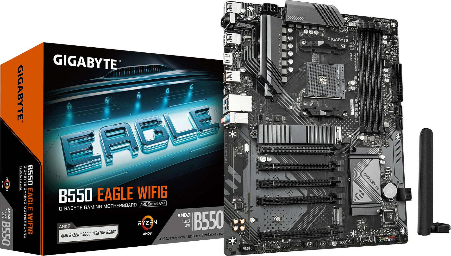 Pllakë amë Gigabyte B550 EAGLE WIFI6, ATX, DDR4, Socket AM4, e zezë
