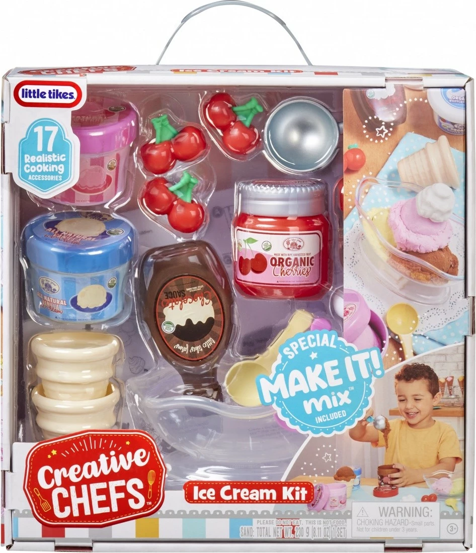 Set akulloreje lodër Little Tikes Creative Chefs me 17 aksesorë, shumëngjyrësh