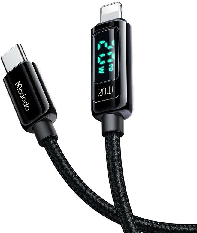 Kabllo Mcdodo CA-8810 USB-C në Lightning, 1.2m, 36W, e zezë