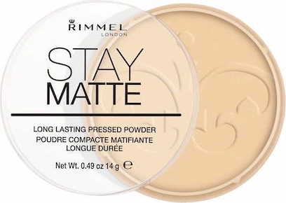Puder kompakte Rimmel Stay Matte 001 Transparent 14g