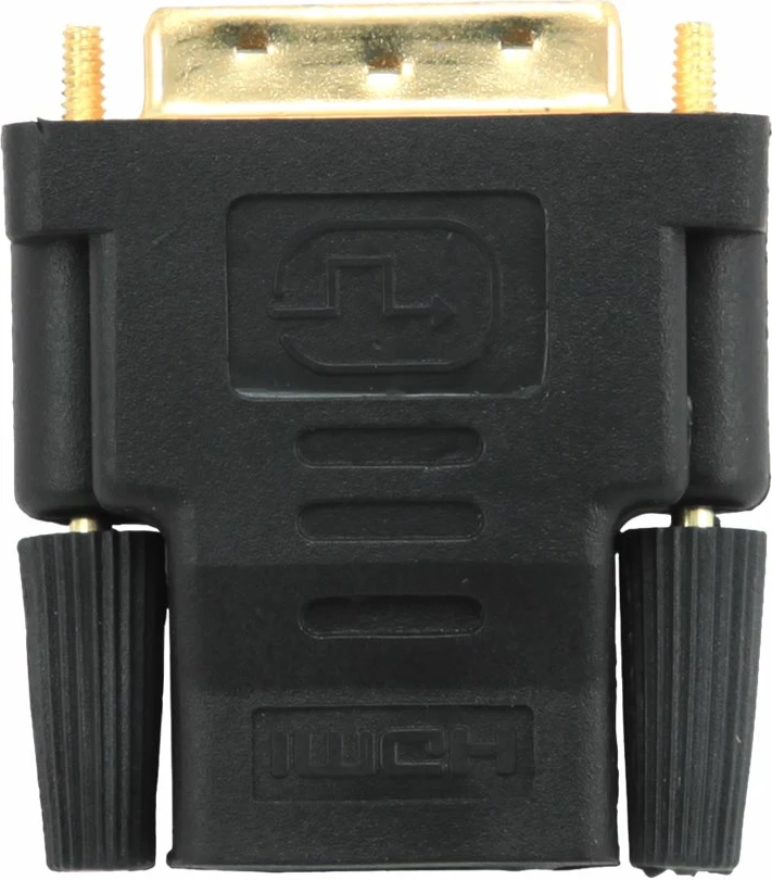 Adapter HDMI në DVI Gembird A-HDMI-DVI-2, femër HDMI, mashkull DVI, i artë