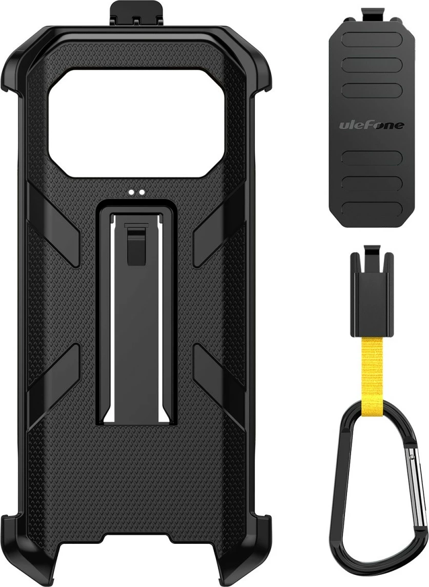 Mbështjellës Ulefone UF-C-A27 për Armor 27/27 Pro/27T/27T Pro, i zi, me karabiner dhe klips