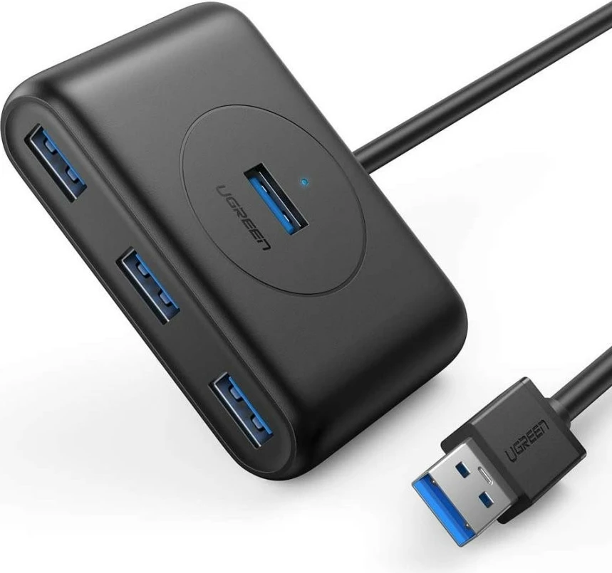USB hub Ugreen 20290, 4 porta, USB 3.2 Gen 1, 5000 Mbit/s, zi