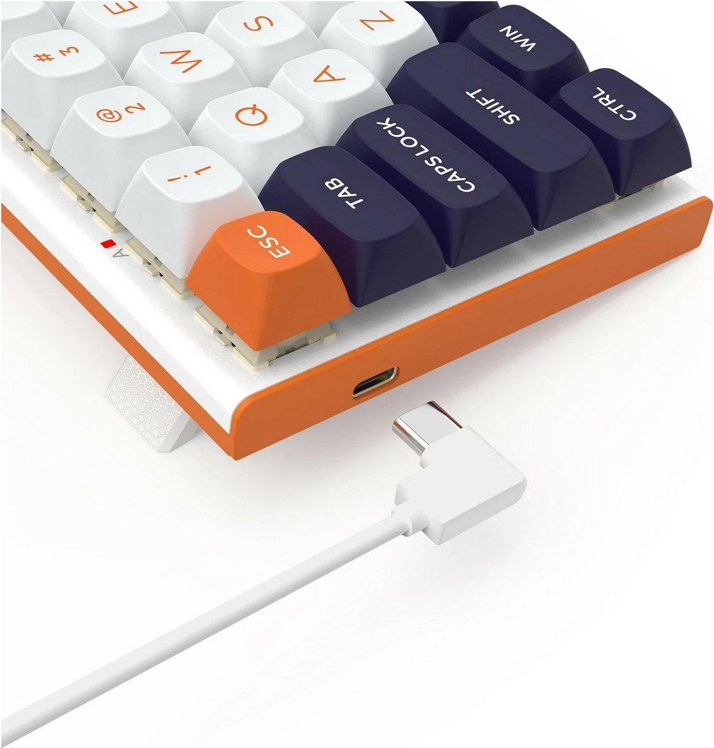 Tastierë Redragon K683, RGB, 61 taste, e bardhë-blu