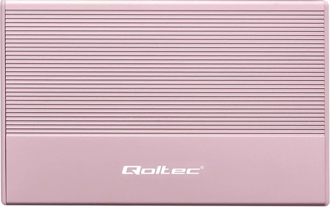 Kasë Qoltec 2.5" për SSD/HDD, USB 3.0, 2TB, Rozë