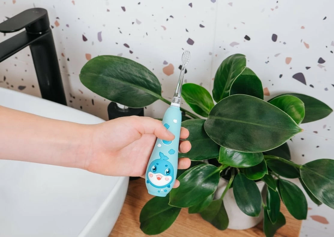 Furçë dhëmbësh elektrike Concept KIDO SMILE ZK3020 për fëmijë, Sonic, 4 koka, Kaltër