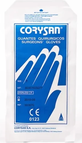 Doreza kirurgjike sterile latex Corysan 8.5, 2 copë, unisex