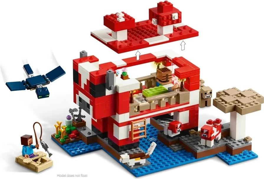 Set LEGO Minecraft 21270 Mooshroom House
