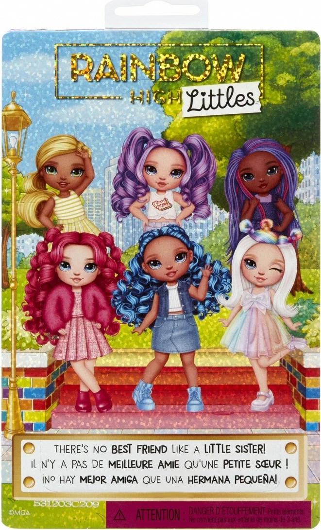 Kukull Rainbow High Littles Opal, 15 cm, me aksesorë, për vajza