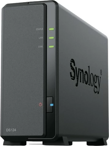 DiskStation Synology DS124 NAS, 108 TB, iSCSI, Ethernet, 1 GB, e zezë