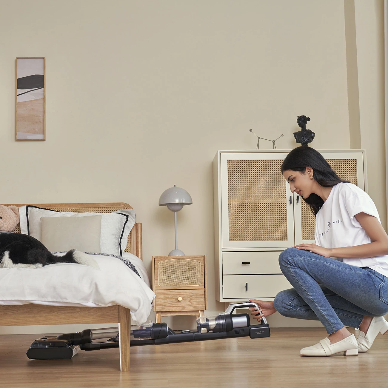 Fshesë elektrike pa kabllo JIMMY PW11, 3-në-1, 400W, 4000mAh, 0.6L, argjend/gri