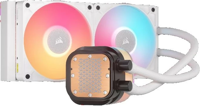 Kasë ftohëse CPU Corsair iCUE LINK TITAN 240 RX LCD AIO, 240mm, E bardhë