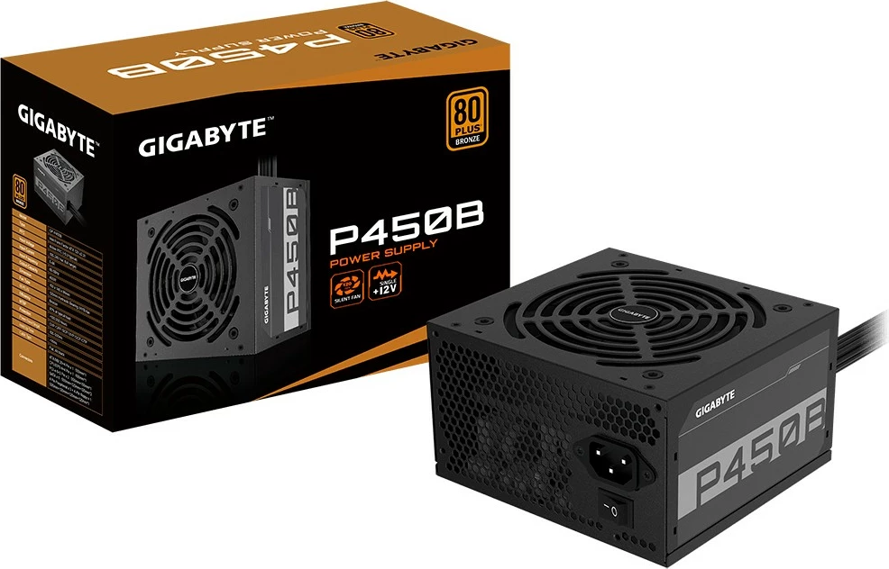 Furnizues energjie Gigabyte P450B, 450W, 80 PLUS Bronze, jo-modular, i zi