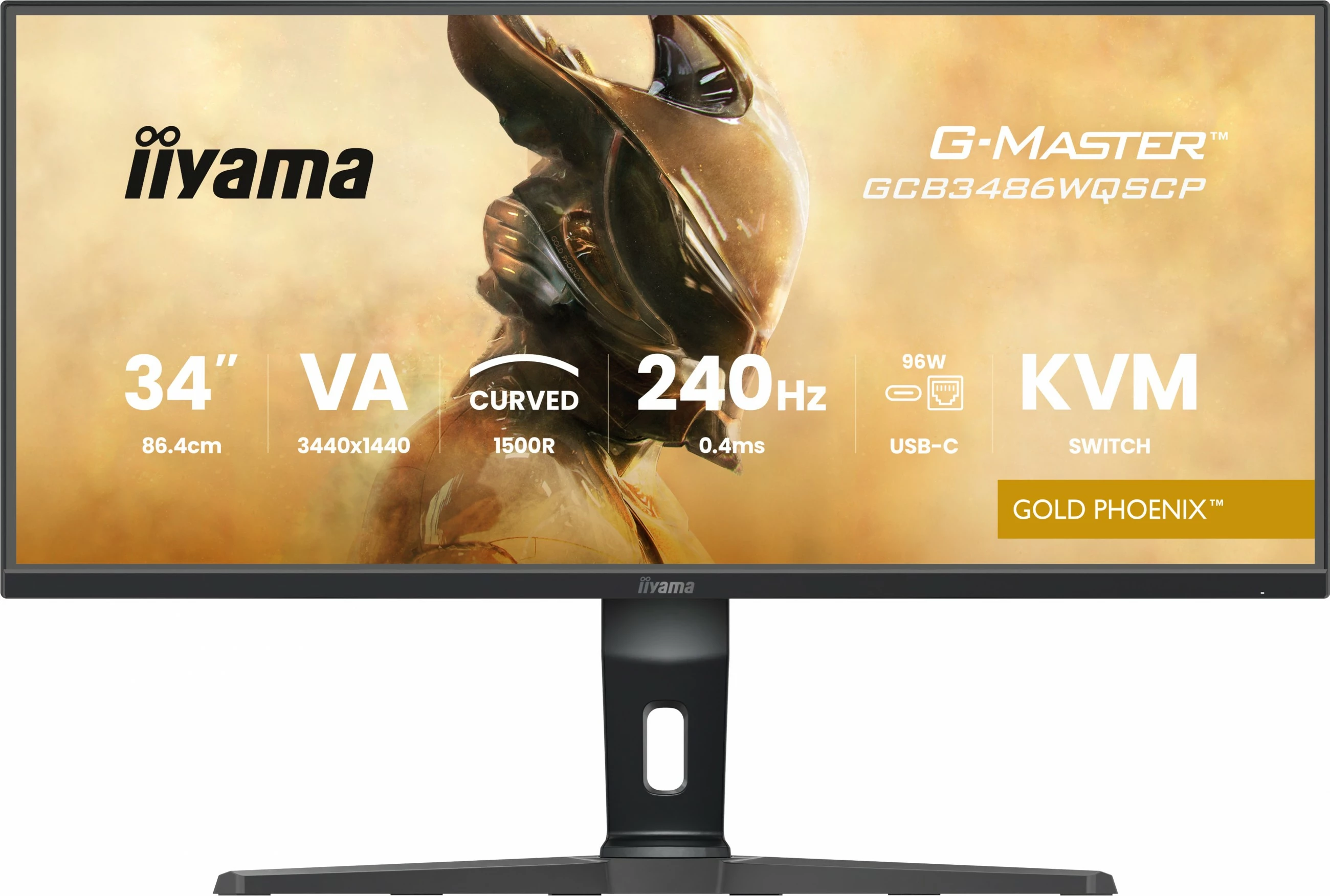 Monitor iiyama G-Master GCB3486WQSCP 34 inç, 3440x1440, 240Hz, KVM, i zi