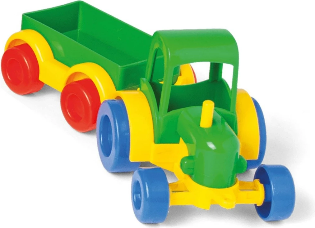 Set lodrash fermë Wader Play House, 25451, me traktor, 4 derra, ngjitëse, plastikë