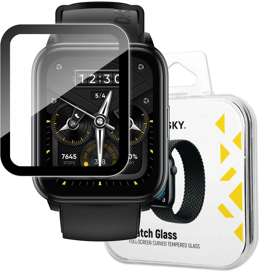 Xham mbrojtës Wozinsky Watch Glass për Realme Watch 2 Pro, i zi
