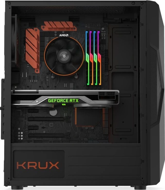 Kasë kompjuterike Krux Astral, e zezë 