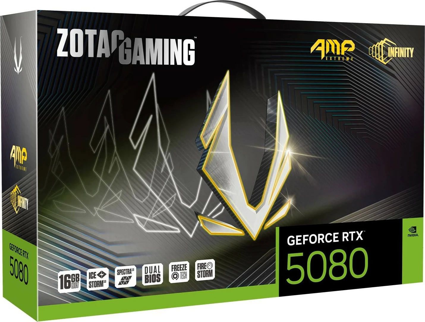 Kartelë grafike Zotac GAMING GeForce RTX 5080 AMP Extreme INFINITY, 16 GB, GDDR7, Multi