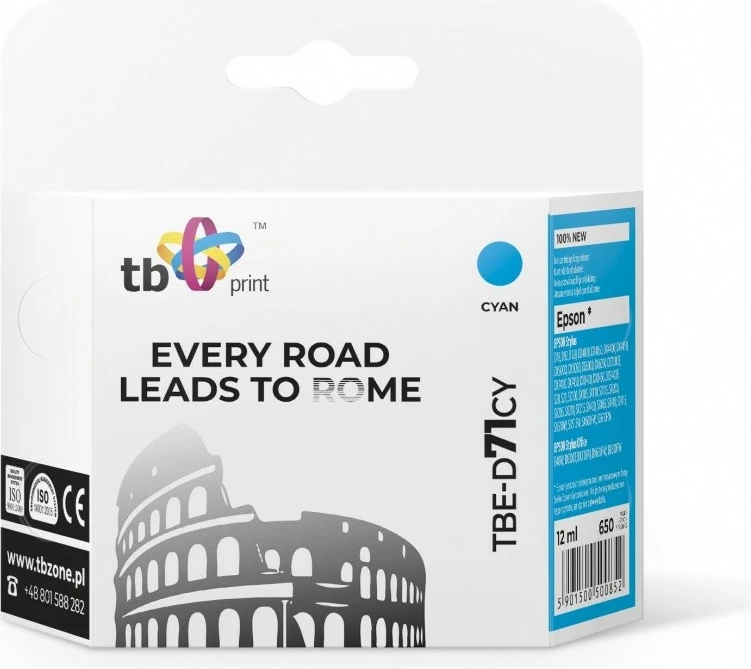 Toner TB Print TBE-D71CY për Epson, Cyan, 12 ml