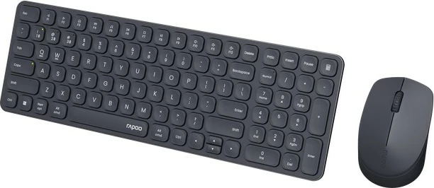 Set tastierë dhe maus wireless RAPOO 9310M, USB/Bluetooth, i zi