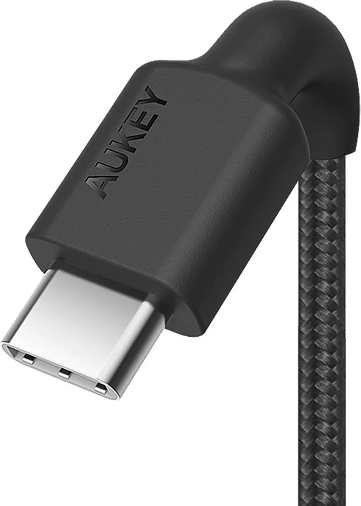 Kabllo USB-C në USB-C AUKEY CB-CD45, 0.9m, 60W, E zezë