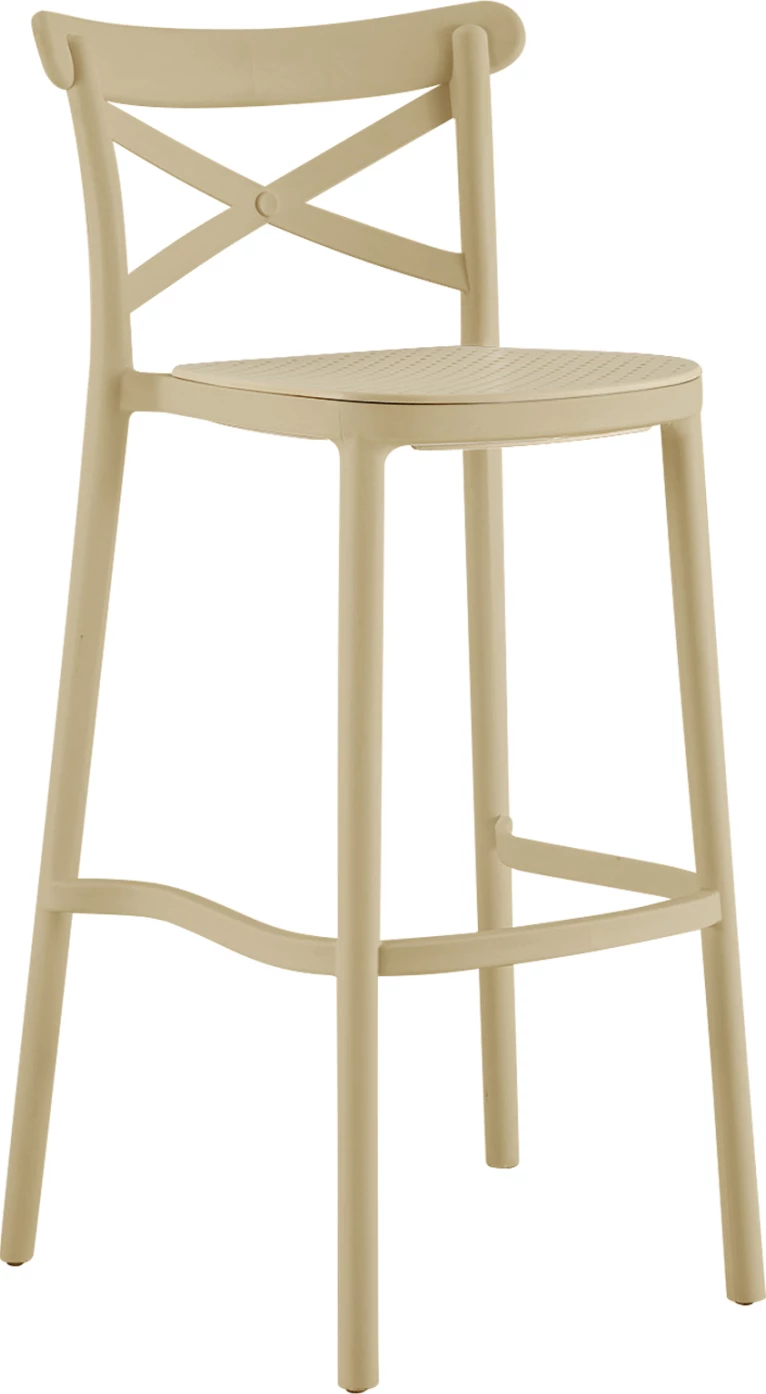 Karrige për bar polipropileni CONN FH5933.03, ngjyrë kapuçino, 41x49x102H cm