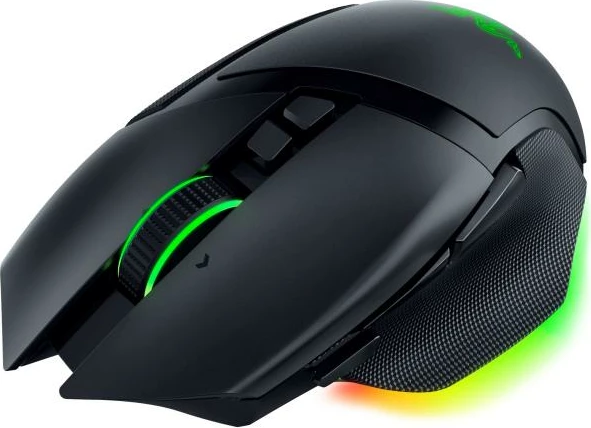 Maus gaming, Razer Basilisk V3 Pro RZ01-04620100-R3G1, wireless Bluetooth HyperSpeed, rrotë me free spin/tactile, RGB Chroma, i zi